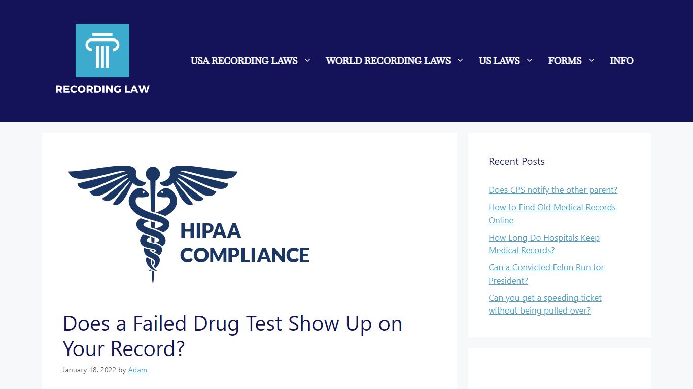 Does a Failed Drug Test Show Up on Your Record?