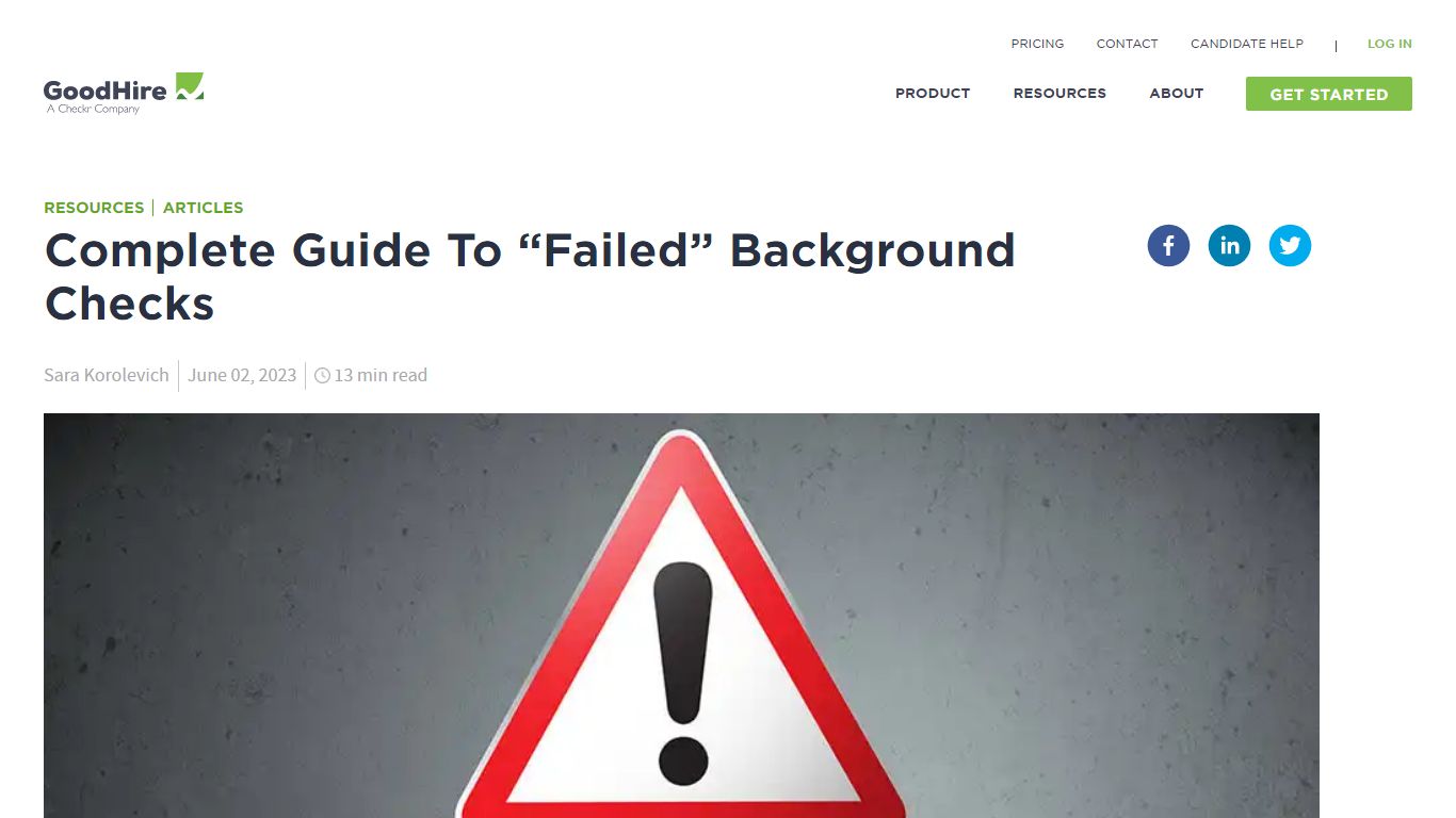 Complete Guide to “Failed” Background Checks | GoodHire